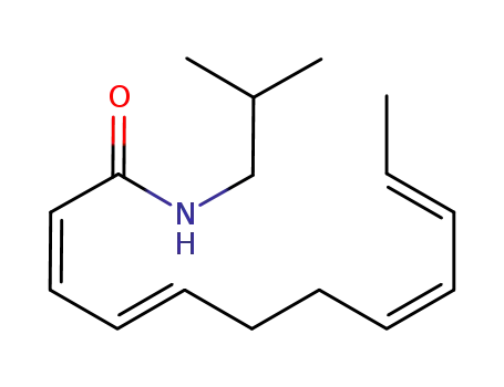 Molecular Structure of 1308271-58-0 ((2Z,4E,8Z,10E)-N-isobutyldodeca-2,4,8,10-tetraenamide)