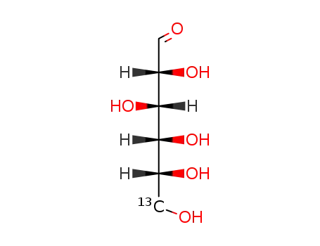 Molecular Structure of 70491-70-2 (D-GLUCOSE(6-13C))