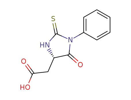 Molecular Structure of 29588-04-3 (PHENYLTHIOHYDANTOIN ASPARTIC ACID))