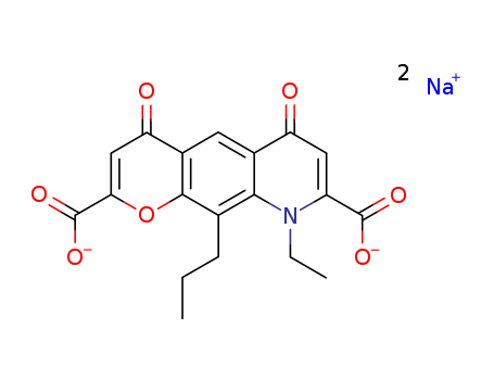 4H-Pyrano[3,2-g]quinoline-2,8-dicarboxylicacid, 9-ethyl-6,9-dihydro-4,6-dioxo-10-propyl-, sodium salt (1:2)