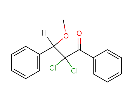 1-Propanone, 2,2-dichloro-3-methoxy-1,3-diphenyl-