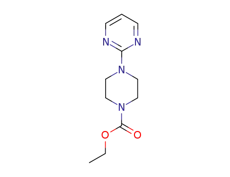 Molecular Structure of 99931-83-6 (ETHYL 4-(2-PYRIMIDINYL)TETRAHYDRO-1(2H)-PYRAZINECARBOXYLATE)