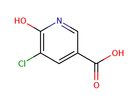 Molecular Structure of 54127-63-8 (5-Chloro-6-hydroxy-3-pyridinecarboxylic acid)