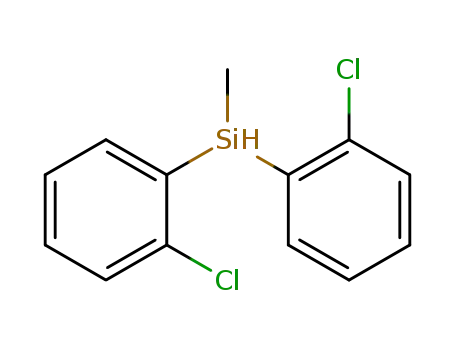 Molecular Structure of 87938-58-7 (Silane, bis(2-chlorophenyl)methyl-)