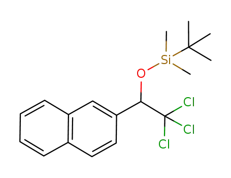 Molecular Structure of 1027382-25-7 (tert-butyldimethyl(2,2,2-trichloro-1-naphthylen-2-ylethoxy)silane)