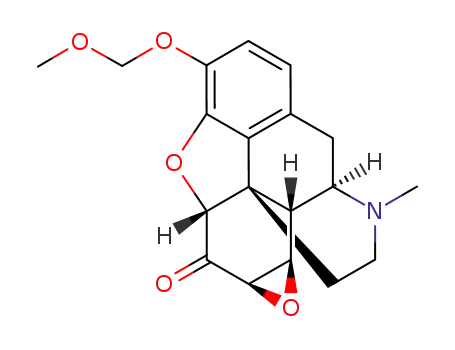 Molecular Structure of 77648-71-6 (3-methoxymethylmorphinone-7,8-oxide)