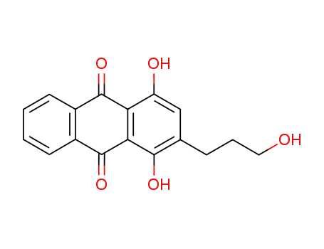 Molecular Structure of 128885-71-2 (dihydroxy-1,4 (hydroxy-3 propyl)-2 anthraquinone-9,10)