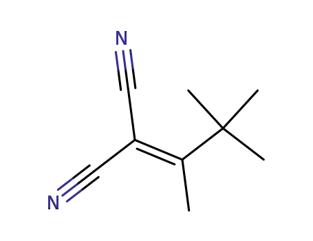 Molecular Structure of 13017-53-3 (2-(1,2,2-TRIMETHYLPROPYLIDENE)MALONONITRILE)
