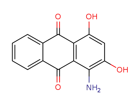 Molecular Structure of 81-51-6 (1-amino-2,4-dihydroxyanthraquinone)