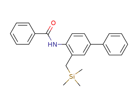 Molecular Structure of 127841-19-4 (N-(3-Trimethylsilanylmethyl-biphenyl-4-yl)-benzamide)