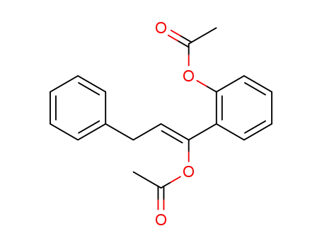 Molecular Structure of 129218-89-9 ((Z)-1-acetoxy-1-(2-acetoxyphenyl)-3-phenylpropene)
