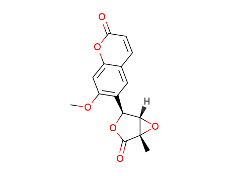 3,6-Dioxabicyclo[3.1.0]hexan-2-one,4-(7-methoxy-2-oxo-2H-1-benzopyran-6-yl)-1-methyl-, (1R,4R,5R)-rel-