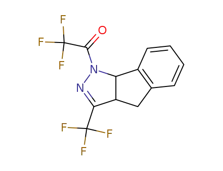 1-trifluoroacetyl-3-trifluoromethyl-3a,8b-dihydro-1H,4H-indeno<1,2-c>pyrazole
