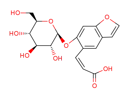 (2Z)-3-[6-(β-D-glucopyranosyloxy)-1-benzofuranyl]-2-propenoic acid