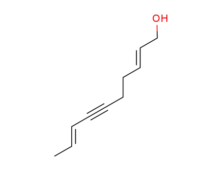 Molecular Structure of 1308271-56-8 ((2E,8E)-deca-2,8-dien-6-yn-1-ol)