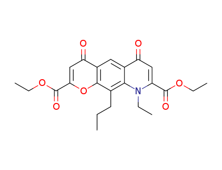 4H-PYRANO[3,2-G]QUINOLINE-2,8-DICARBOXYLIC ACID, 9-ETHYL-6,9-DIHYDRO-4,6-DIOXO-10-PROPYL-, 2,8-DIETHYL ESTER