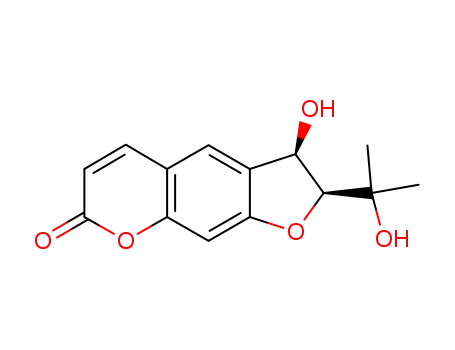 7H-Furo[3,2-g][1]benzopyran-7-one,
2,3-dihydro-3-hydroxy-2-(1-hydroxy-1-methylethyl)-, (2S,3R)-