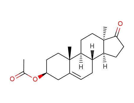 Molecular Structure of 18462-31-2 (3β-hydroxy-13α-methylandrost-5-en-17-one acetate)