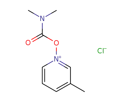 Molecular Structure of 58202-10-1 (Pyridinium, 1-[[(dimethylamino)carbonyl]oxy]-3-methyl-, chloride)