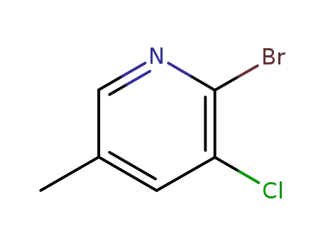 Molecular Structure of 65550-81-4 (2-BROMO-3-CHLORO-5-PICOLINE)