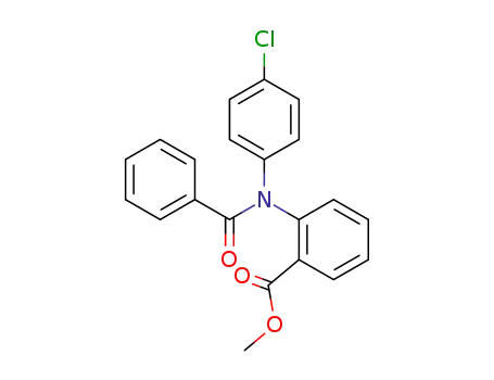 Benzoic acid, 2-[benzoyl(4-chlorophenyl)amino]-, methyl ester