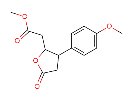methyl (tetrahydro-3-<p-methoxyphenyl>-5-oxo-2-furan)acetate