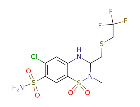 Molecular Structure of 346-18-9 (POLYTHIAZIDE (200 MG))