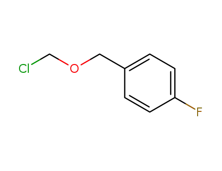Molecular Structure of 104620-66-8 (Benzene, 1-[(chloromethoxy)methyl]-4-fluoro-)