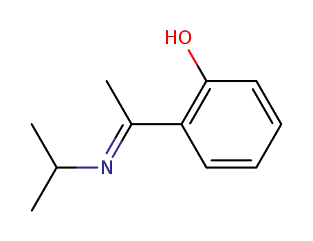 Molecular Structure of 74378-55-5 (o-hydroxyacetophenone-isopropylimine)