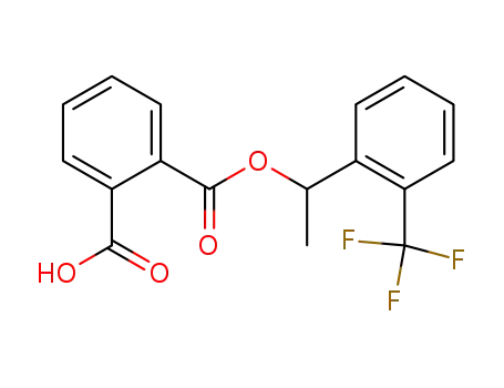 2-((1-(2-(trifluoromethyl)phenyl)ethoxy)carbonyl)benzoic acid