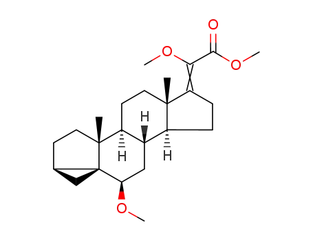 Molecular Structure of 81477-86-3 (methyl 6β,20ξ-dimethoxy-17(20)-i-pregnen-21-oate)