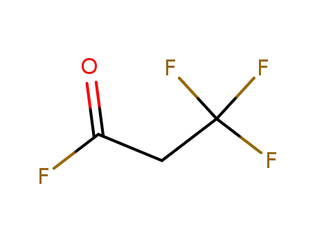 Molecular Structure of 85345-75-1 (3,3,3-trifluoropropionyl fluoride)