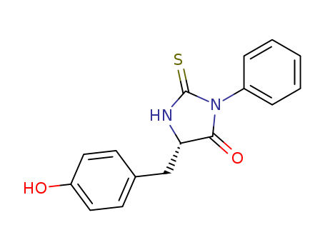 4-Imidazolidinone,5-[(4-hydroxyphenyl)methyl]-3-phenyl-2-thioxo-, (5S)-