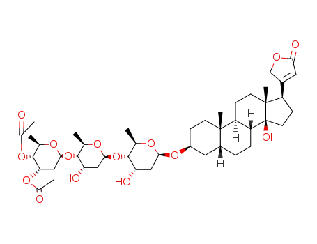 Molecular Structure of 25876-27-1 (3',4'-di-O-acetyl digitoxin)
