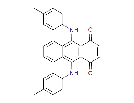 Molecular Structure of 98771-41-6 (9,10-di(p-tolylamino)-1,4-anthraquinone)