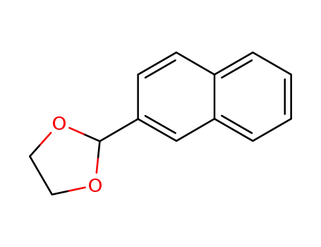 Molecular Structure of 4469-45-8 (2-(naphthalen-2-yl)-1,3-dioxolane)