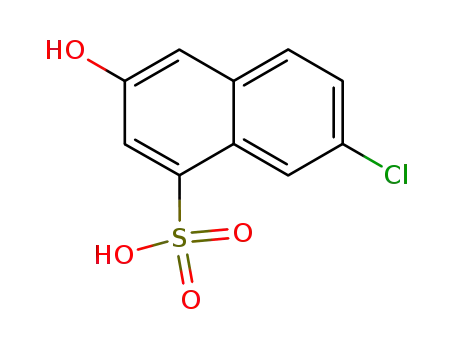 Molecular Structure of 690998-18-6 (7-chloro-3-hydroxy-naphthalene-1-sulfonic acid)