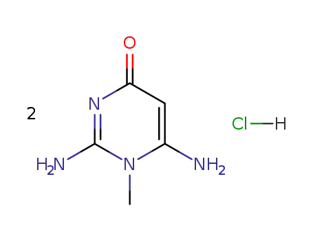 2,6-diamino-1-methyl-4-pyrimidone hemihydrochloride