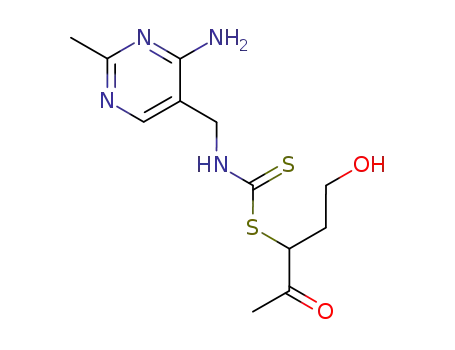 Carbamodithioic acid, [(4-amino-2-methyl-5-pyrimidinyl)methyl]-, 1-acetyl-3-hydroxypropyl ester (9CI)