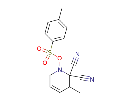 Toluene-4-sulfonic acid 2,2-dicyano-3-methyl-3,6-dihydro-2H-pyridin-1-yl ester