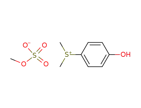 Molecular Structure of 32279-04-2 (4-HYDROXYPHENYLDIMETHYLSULFONIUM METHYL SULFATE)