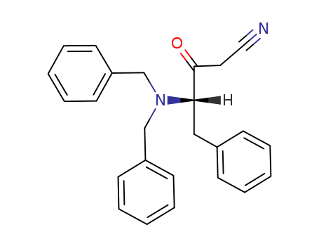 4-S-N,N-Dibenzylamino-3-oxo-5-phenyl-pentanonitrile 156732-12-6