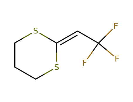 Molecular Structure of 122372-40-1 (2-(2,2,2-trifluoroethylidene)-1,3-dithiane)