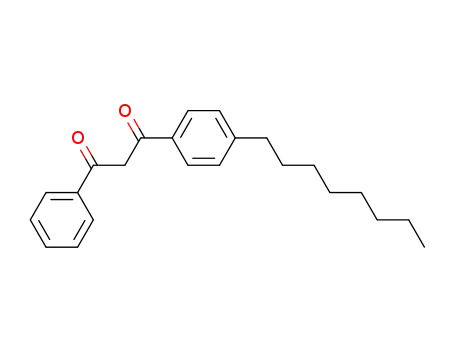 Molecular Structure of 63250-27-1 (1,3-Propanedione, 1-(4-octylphenyl)-3-phenyl-)