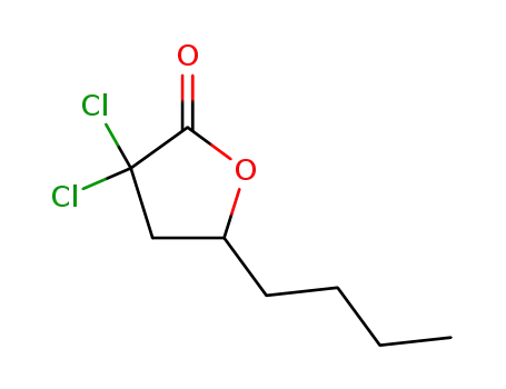 Molecular Structure of 34619-37-9 (5-butyl-3,3-dichlorodihydrofuran-2(3H)-one)