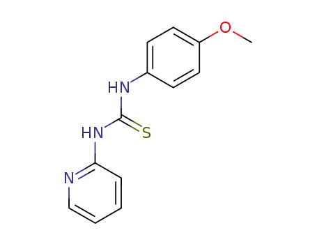 Molecular Structure of 21780-68-7 (N-(2-Pyridyl)-N'-(4-methoxyphenyl)thiourea)