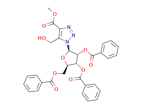 methyl 5-hydroxymethyl-1-(2,3,5-tri-O-benzoyl-β-D-ribofuranosyl)-v-triazole-4-carboxylate