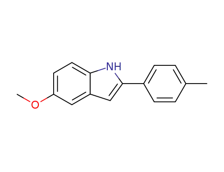 Molecular Structure of 101283-15-2 (5-methoxy-2-(4-methylphenyl)-1H-indole)