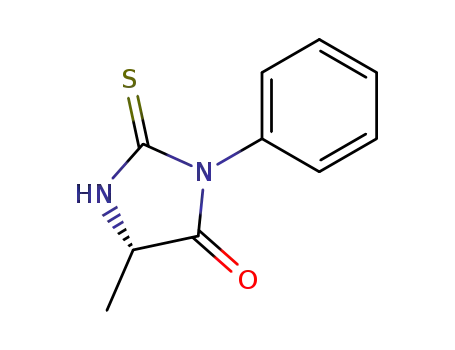 Molecular Structure of 7390-20-7 (PHENYLTHIOHYDANTOIN ALANINE))