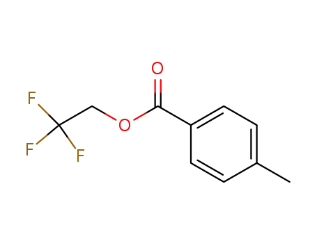 Molecular Structure of 88639-49-0 (Benzoic acid, 4-methyl-, 2,2,2-trifluoroethyl ester)